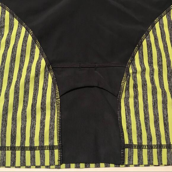 Lululemon Swift Athletic Tank Top Size 8 Yellow Gray Striped - Picture 10 of 11